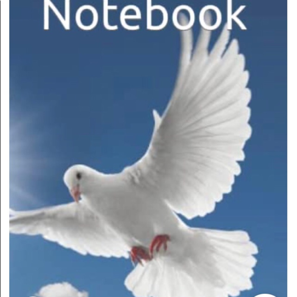 College ruled blank paper notebook